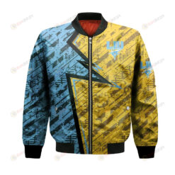 LIU Sharks Bomber Jacket 3D Printed Abstract Pattern Sport