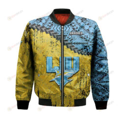 LIU Sharks Bomber Jacket 3D Printed Grunge Polynesian Tattoo