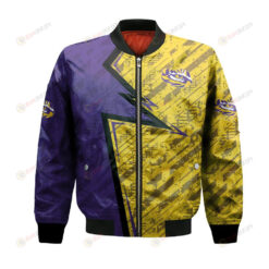 LSU Tigers Bomber Jacket 3D Printed Abstract Pattern Sport
