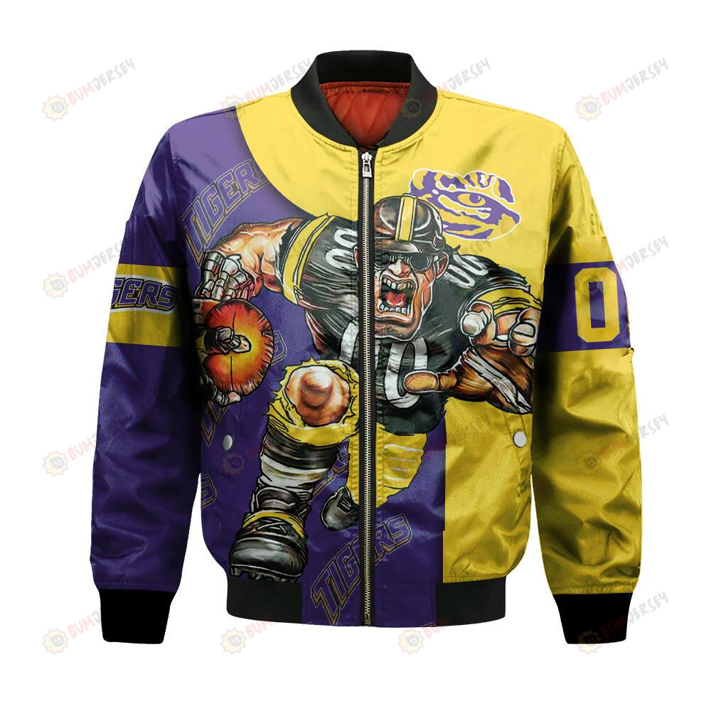 LSU Tigers Bomber Jacket 3D Printed Football