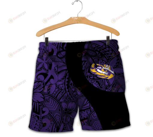 LSU Tigers Men Shorts Polynesian