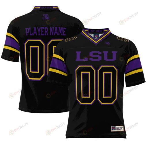 LSU Tigers ProSphere NIL Football Custom Jersey - Black