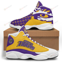 LSU Tigers Team Logo And Letter Pattern Air Jordan 13 Shoes Printing Sneakers