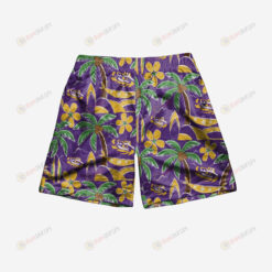 LSU Tigers Tropical Hawaiian Men Shorts Swim Trunks - Print Shorts