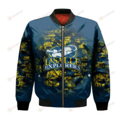 La Salle Explorers Bomber Jacket 3D Printed Camouflage Vintage