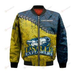 La Salle Explorers Bomber Jacket 3D Printed Grunge Polynesian Tattoo