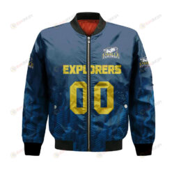 La Salle Explorers Bomber Jacket 3D Printed Team Logo Custom Text And Number