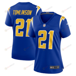 LaDainian Tomlinson 21 Los Angeles Chargers Women's Retired Game Jersey - Royal