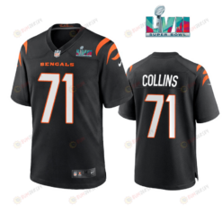 La'El Collins 71 Cincinnati Bengals Super Bowl LVII Men's Jersey- Black