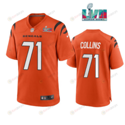 La'El Collins 71 Cincinnati Bengals Super Bowl LVII Men's Jersey- Orange