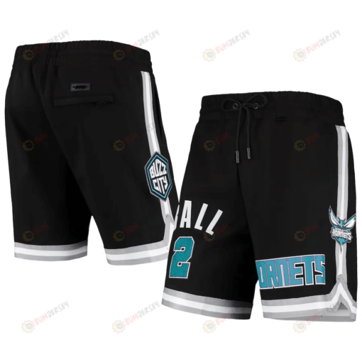 LaMelo Ball 2 Charlotte Hornets Team Black Player Shorts - Men
