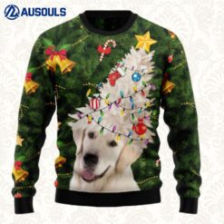 Labrador Retriever Noel Tree Ugly Sweaters For Men Women Unisex