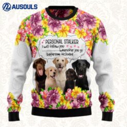 Labrador Retriever Personal Stalker Ugly Sweaters For Men Women Unisex