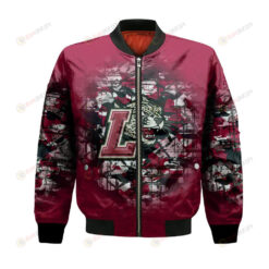 Lafayette Leopards Bomber Jacket 3D Printed Camouflage Vintage