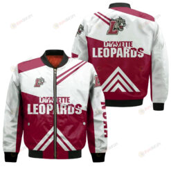 Lafayette Leopards Football Bomber Jacket 3D Printed - Stripes Cross Shoulders