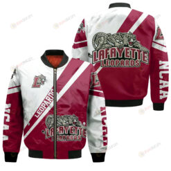 Lafayette Leopards Logo Bomber Jacket 3D Printed Cross Style