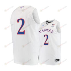 Lagerald Vick 2 Kansas Jayhawks Basketball Men Jersey - White