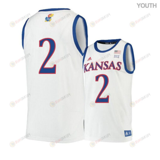 Lagerald Vick 2 Kansas Jayhawks Basketball Youth Jersey - Beige