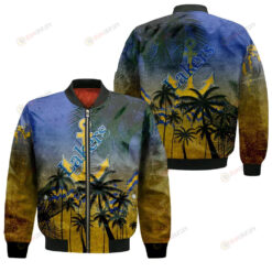 Lake Superior State Lakers Bomber Jacket 3D Printed Coconut Tree Tropical Grunge