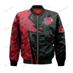 Lamar Cardinals Bomber Jacket 3D Printed Abstract Pattern Sport