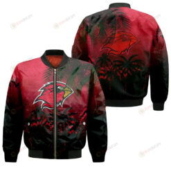 Lamar Cardinals Bomber Jacket 3D Printed Coconut Tree Tropical Grunge