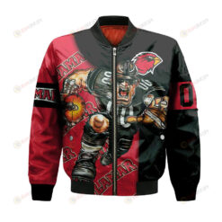 Lamar Cardinals Bomber Jacket 3D Printed Football