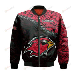 Lamar Cardinals Bomber Jacket 3D Printed Grunge Polynesian Tattoo