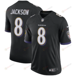 Lamar Jackson 8 Baltimore Ravens Speed Machine Limited Jersey - Black