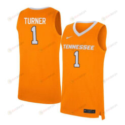 Lamonte Turner 1 Tennessee Volunteers Elite Basketball Men Jersey - Orange