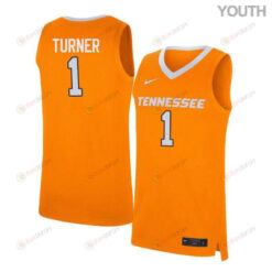 Lamonte Turner 1 Tennessee Volunteers Elite Basketball Youth Jersey - Orange