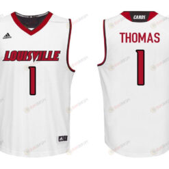 Lance Thomas 1 Louisville Cardinals College Basketball Men Jersey - White
