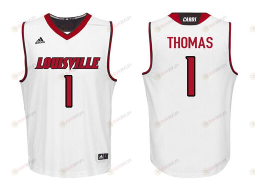 Lance Thomas 1 Louisville Cardinals College Basketball Men Jersey - White