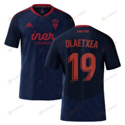 Lander Olaetxea 19 Albacete 2022-23 Away Jersey - Navy