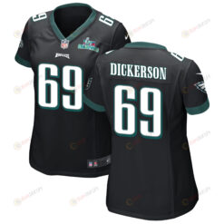 Landon Dickerson 69 Philadelphia Eagles Super Bowl LVII Champions WoMen's Jersey - Black