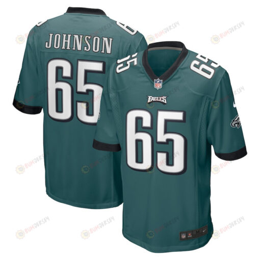 Lane Johnson 65 Philadelphia Eagles Game Jersey - Midnight Green