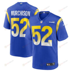 Larrell Murchison 52 Los Angeles Rams Game Men Jersey - Royal