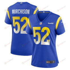 Larrell Murchison 52 Los Angeles Rams Game Women Jersey - Royal
