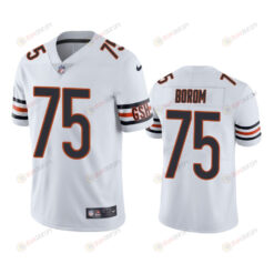 Larry Borom 75 Chicago Bears White Vapor Limited Jersey