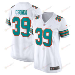 Larry Csonka 39 Miami Dolphins Retired Player Jersey - White