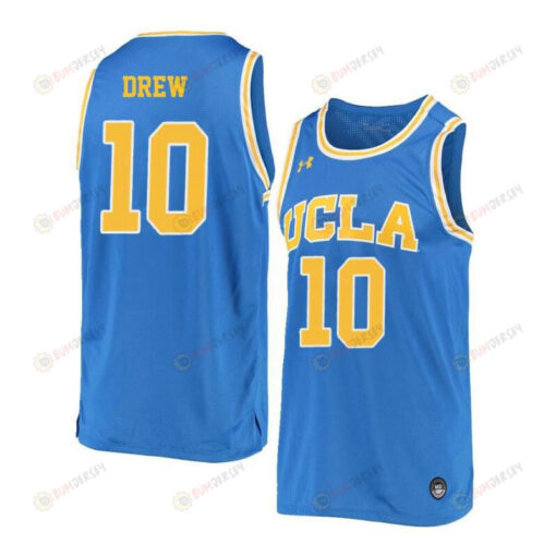 Larry Drew 10 UCLA Bruins Retro Elite Basketball Men Jersey - Blue