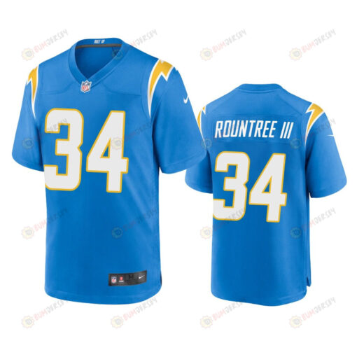 Larry Rountree III Los Angeles Chargers 34 Powder Blue Game Jersey