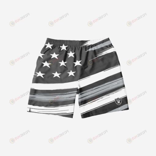 Las Vegas Raiders Americana Hawaiian Men Shorts Swim Trunks - Print Shorts