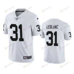 Las Vegas Raiders Cre'Von LeBlanc 31 White Vapor Limited Jersey - Men's