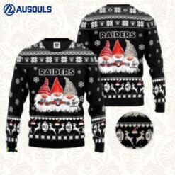 Las Vegas Raiders Gnome Noel Christmas Ugly Sweaters For Men Women Unisex