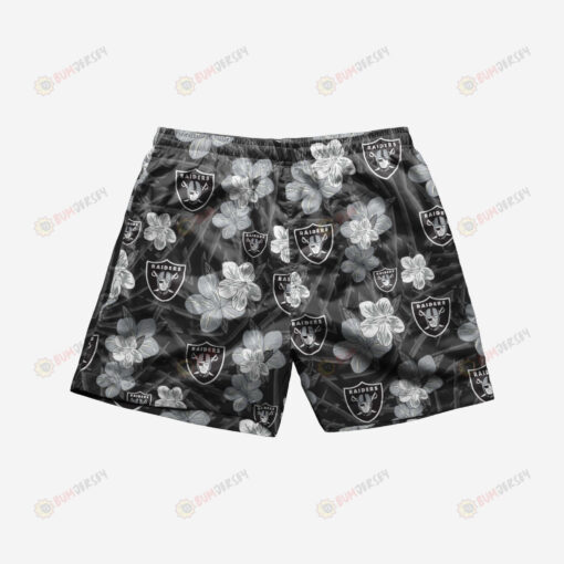 Las Vegas Raiders Hibiscus Hawaiian Men Shorts Swim Trunks - Print Shorts