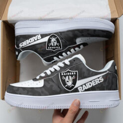 Las Vegas Raiders Logo Camo Pattern Air Force 1 Printed