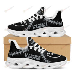 Las Vegas Raiders Logo Seam Pattern Custom Name 3D Max Soul Sneaker Shoes