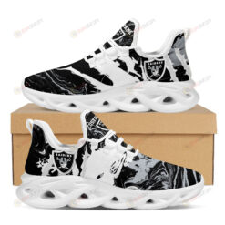 Las Vegas Raiders Logo Tie Dye Pattern Custom Name 3D Max Soul Sneaker Shoes