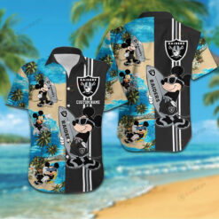 Las Vegas Raiders Mickey Mouse Custom Name 3D Printed Hawaiian Shirt