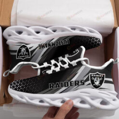 Las Vegas Raiders Triangle Custom Name 3D Max Soul Sneaker Shoes